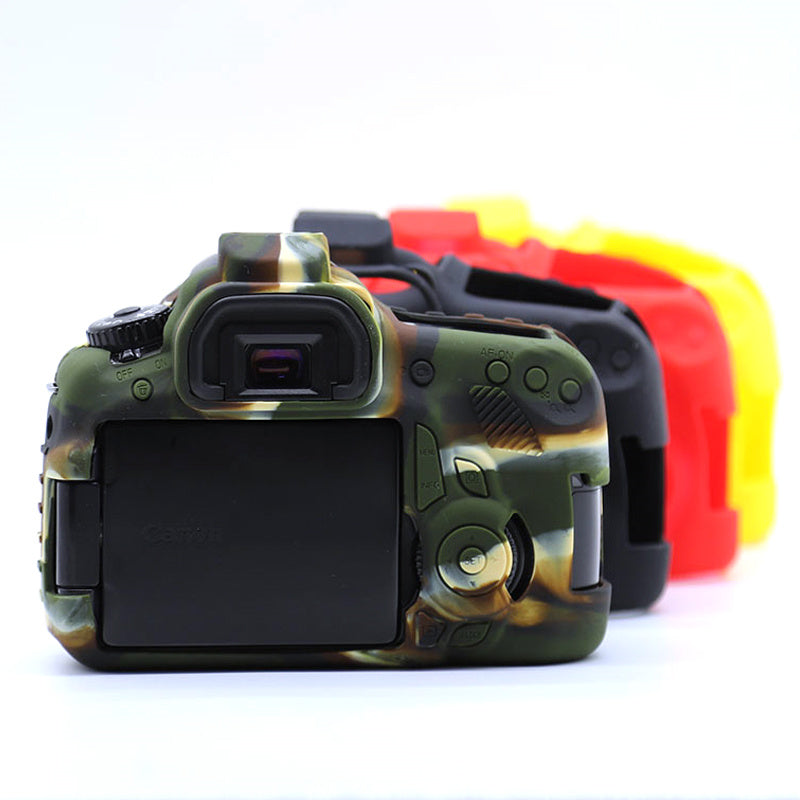 Silicone Case for Canon EOS 60D, Dust-proof Anti-drop Digital Camera Protective Cover - Yellow