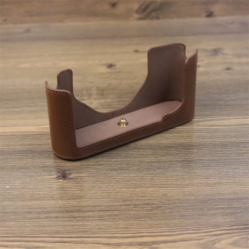 PU Leather Case for Leica M9 Digital Camera, Anti-scratch Half Body Protective Cover - Coffee