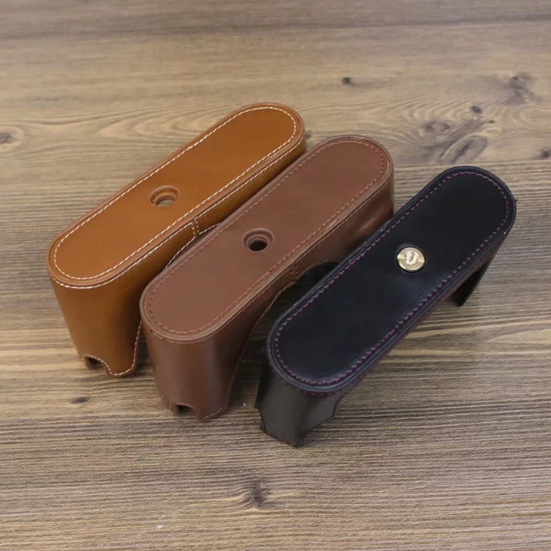 Uniqkart for Leica M240 PU Leather Digital Camera Bottom Case Soft Liner Protective Half Body Cover - Coffee