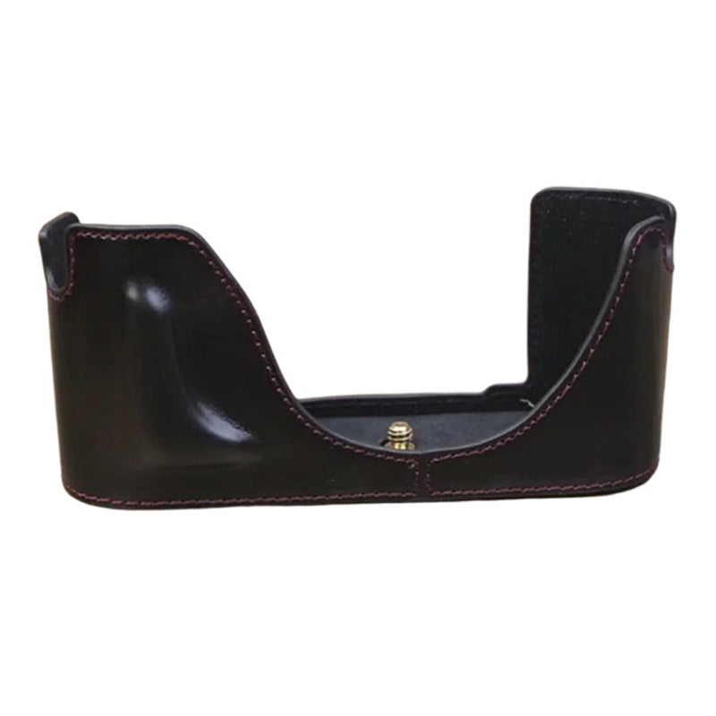 Uniqkart for Leica M240 PU Leather Digital Camera Bottom Case Soft Liner Protective Half Body Cover - Black