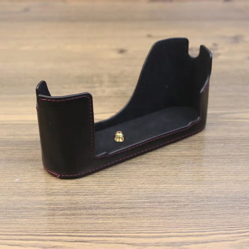 Uniqkart for Leica M240 PU Leather Digital Camera Bottom Case Soft Liner Protective Half Body Cover - Black