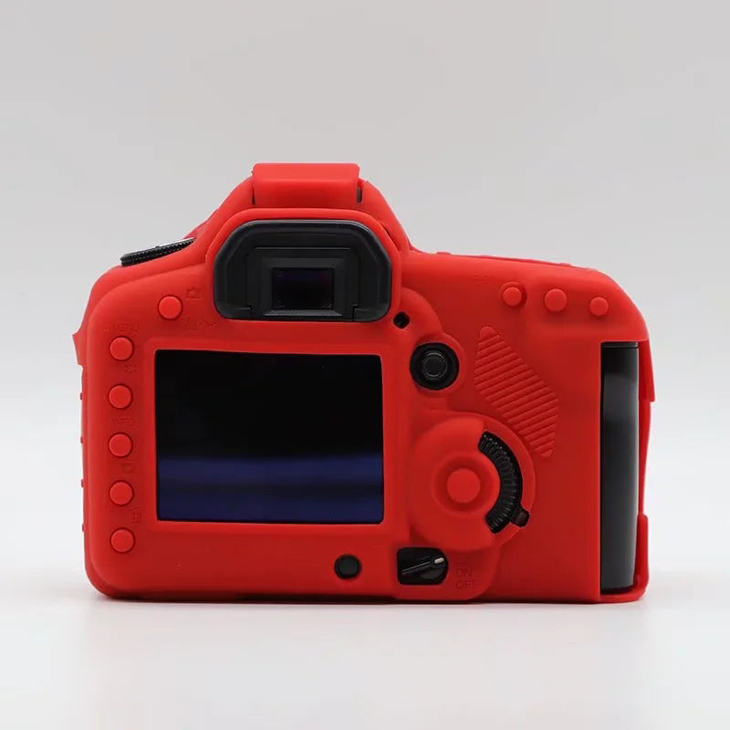 Silicone Case for Canon EOS 5D2 / 5D Mark II, DSLR Camera Bag Anti-scratch Protective Cover - Red
