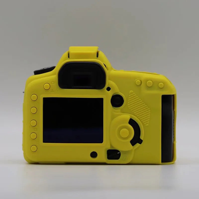 Silicone Case for Canon EOS 5D2 / 5D Mark II, DSLR Camera Bag Anti-scratch Protective Cover - Yellow