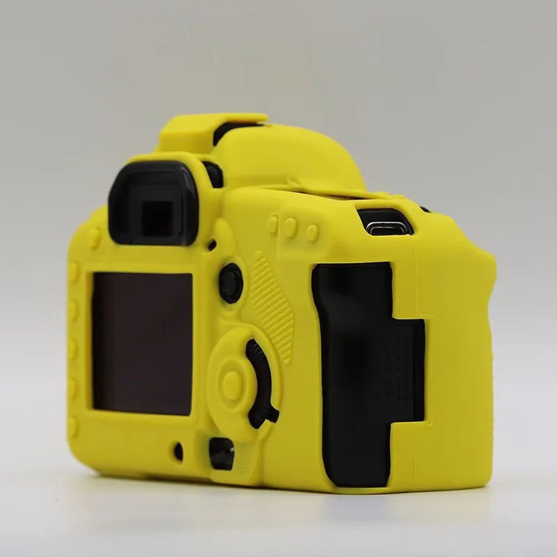Silicone Case for Canon EOS 5D2 / 5D Mark II, DSLR Camera Bag Anti-scratch Protective Cover - Yellow