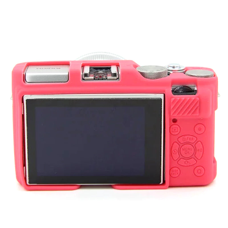Uniqkart for Fujifilm XA3 / XA10 / XA5 / XA20 Soft Silicone Camera Case Protector Anti-scratch Camera Body Cover - Rose