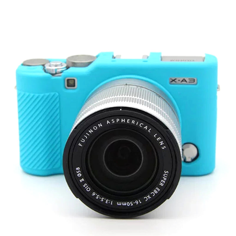 Uniqkart for Fujifilm XA3 / XA10 / XA5 / XA20 Soft Silicone Camera Case Protector Anti-scratch Camera Body Cover - Blue