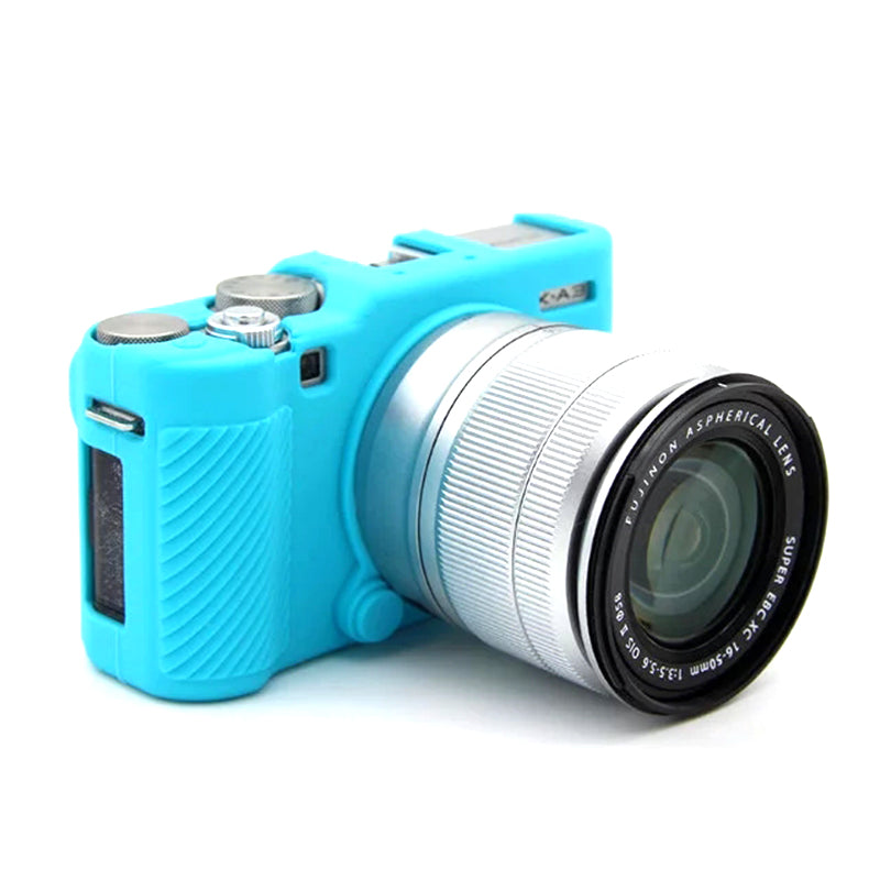 Uniqkart for Fujifilm XA3 / XA10 / XA5 / XA20 Soft Silicone Camera Case Protector Anti-scratch Camera Body Cover - Blue