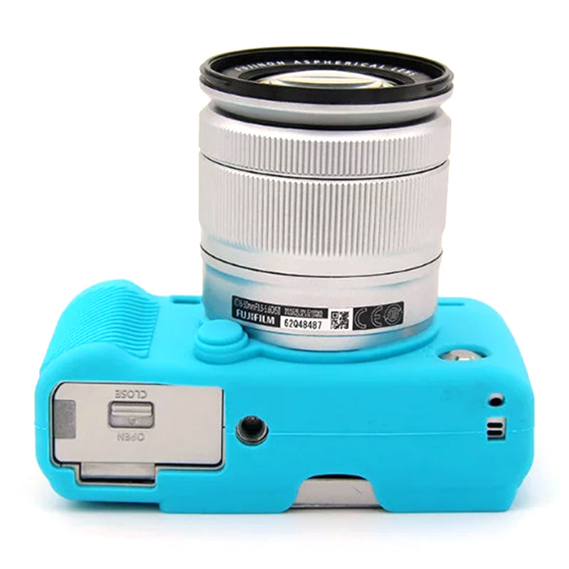 Uniqkart for Fujifilm XA3 / XA10 / XA5 / XA20 Soft Silicone Camera Case Protector Anti-scratch Camera Body Cover - Blue