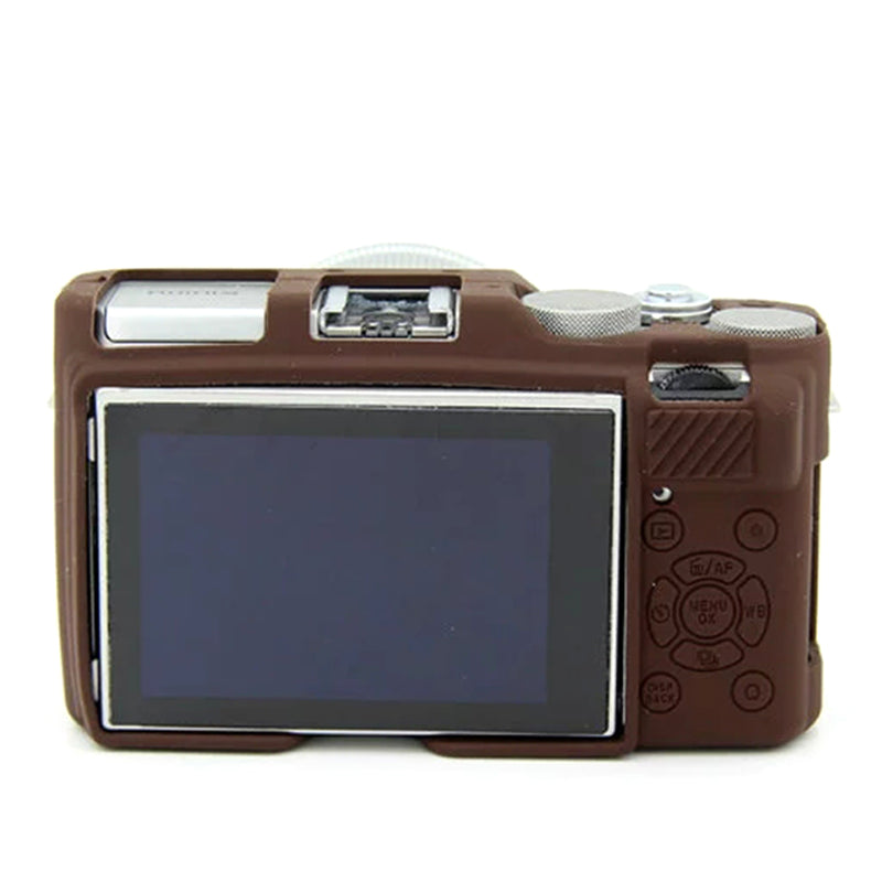 Uniqkart for Fujifilm XA3 / XA10 / XA5 / XA20 Soft Silicone Camera Case Protector Anti-scratch Camera Body Cover - Coffee