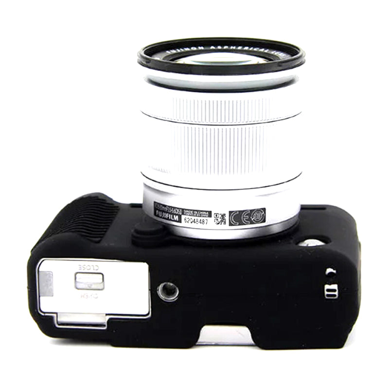 Uniqkart for Fujifilm XA3 / XA10 / XA5 / XA20 Soft Silicone Camera Case Protector Anti-scratch Camera Body Cover - Black