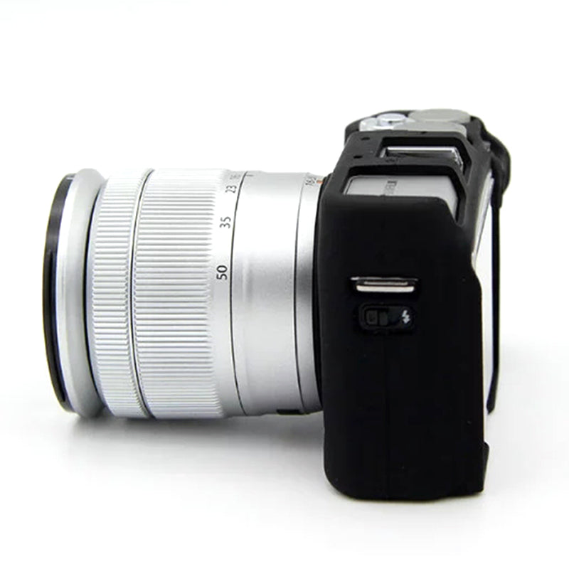 Uniqkart for Fujifilm XA3 / XA10 / XA5 / XA20 Soft Silicone Camera Case Protector Anti-scratch Camera Body Cover - Black