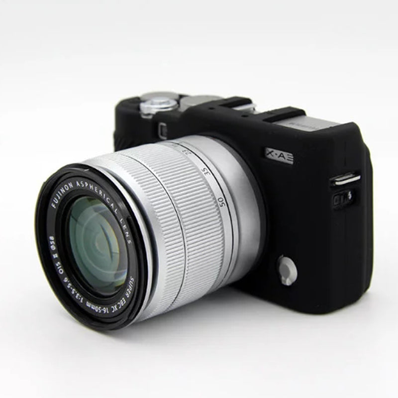Uniqkart for Fujifilm XA3 / XA10 / XA5 / XA20 Soft Silicone Camera Case Protector Anti-scratch Camera Body Cover - Black