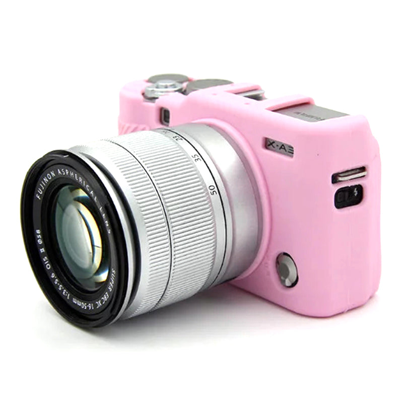 Uniqkart for Fujifilm XA3 / XA10 / XA5 / XA20 Soft Silicone Camera Case Protector Anti-scratch Camera Body Cover - Pink
