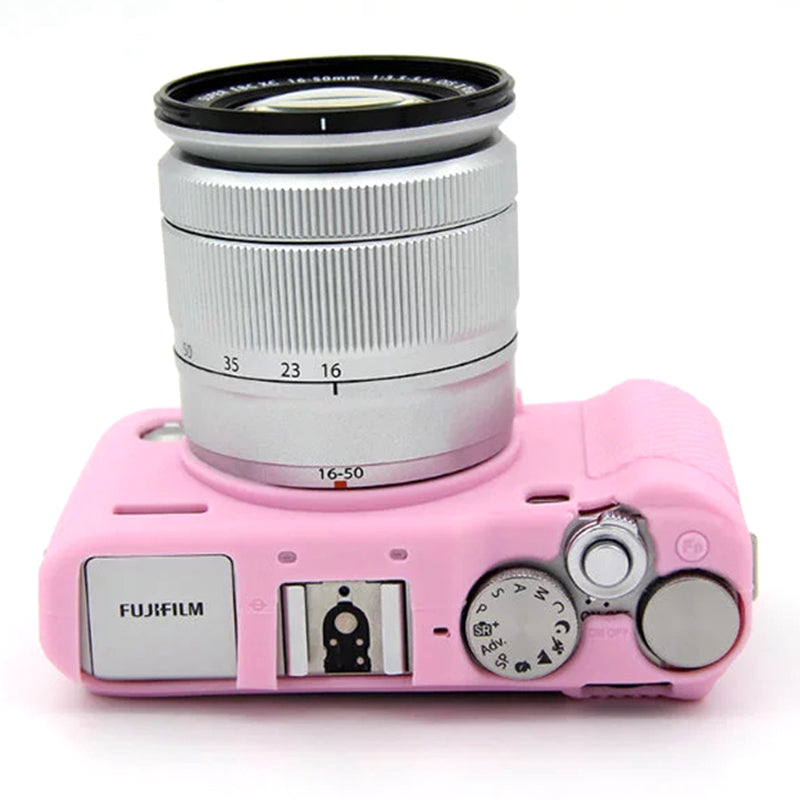 Uniqkart for Fujifilm XA3 / XA10 / XA5 / XA20 Soft Silicone Camera Case Protector Anti-scratch Camera Body Cover - Pink