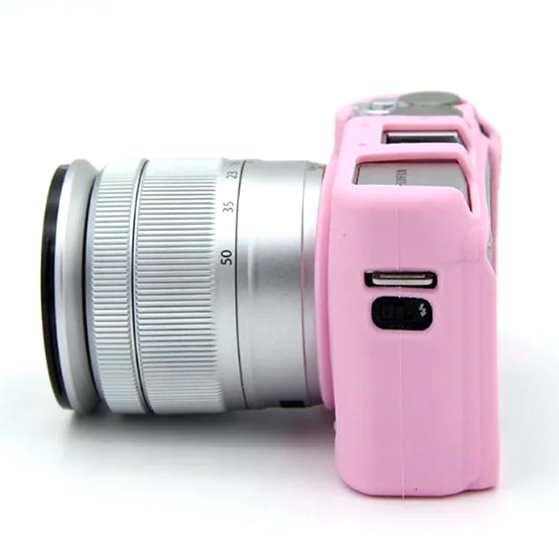 Uniqkart for Fujifilm XA3 / XA10 / XA5 / XA20 Soft Silicone Camera Case Protector Anti-scratch Camera Body Cover - Pink