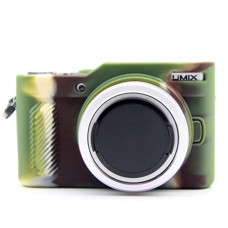Uniqkart for Panasonic GF9 / GF10 Digital Camera Flexible Silicone Protective Case Anti-scratch Anti-drop Cover - Camouflage