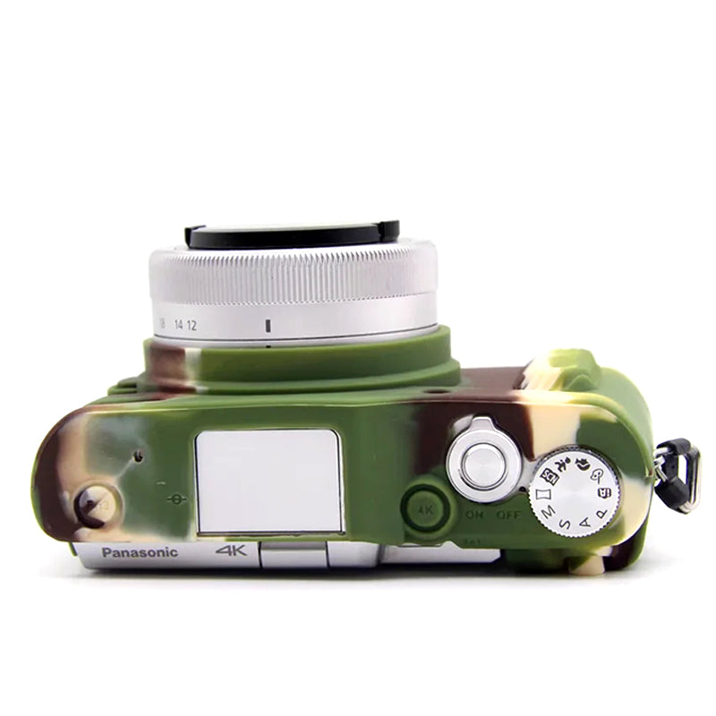 Uniqkart for Panasonic GF9 / GF10 Digital Camera Flexible Silicone Protective Case Anti-scratch Anti-drop Cover - Camouflage