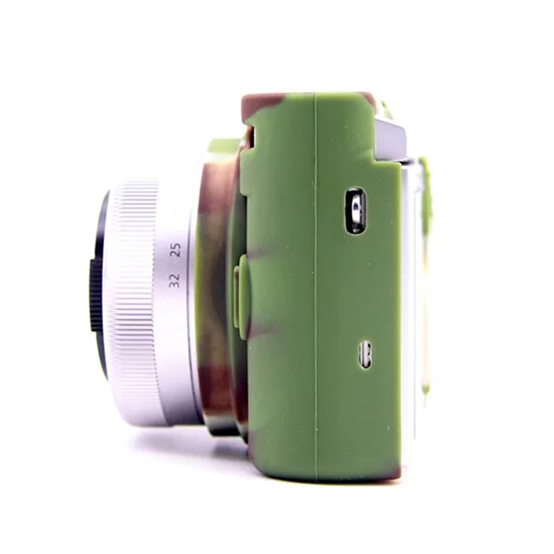 Uniqkart for Panasonic GF9 / GF10 Digital Camera Flexible Silicone Protective Case Anti-scratch Anti-drop Cover - Camouflage