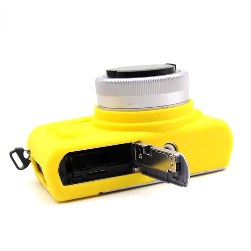 Uniqkart for Panasonic GF9 / GF10 Digital Camera Flexible Silicone Protective Case Anti-scratch Anti-drop Cover - Yellow