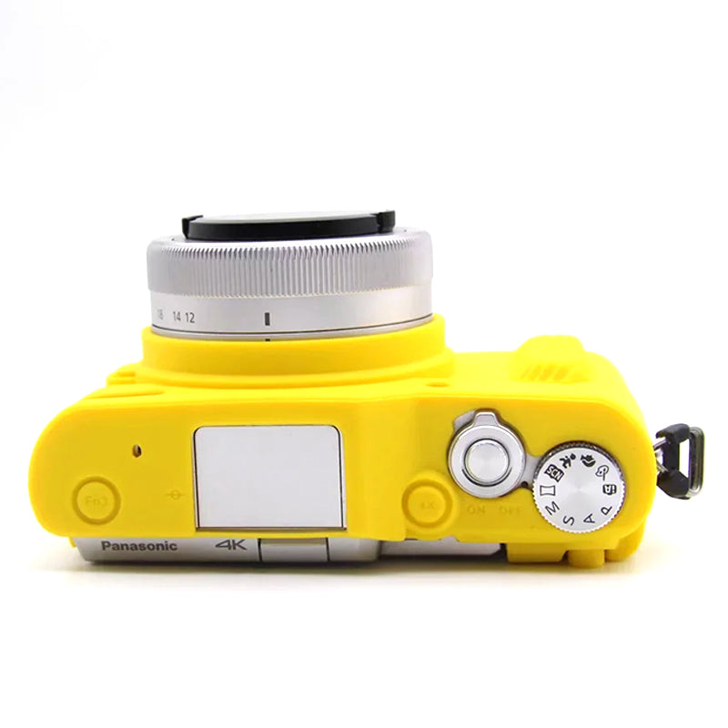 Uniqkart for Panasonic GF9 / GF10 Digital Camera Flexible Silicone Protective Case Anti-scratch Anti-drop Cover - Yellow