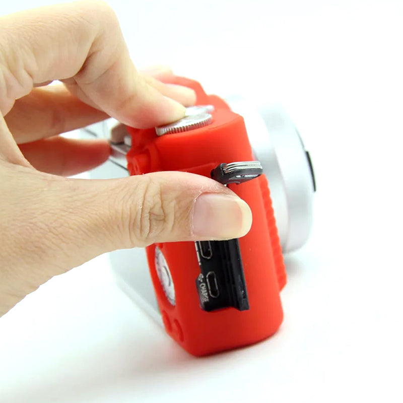 Uniqkart for Panasonic GF9 / GF10 Digital Camera Flexible Silicone Protective Case Anti-scratch Anti-drop Cover - Red