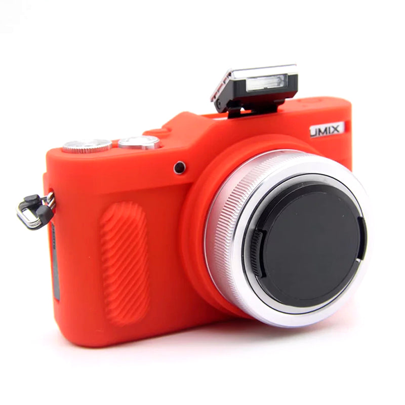 Uniqkart for Panasonic GF9 / GF10 Digital Camera Flexible Silicone Protective Case Anti-scratch Anti-drop Cover - Red