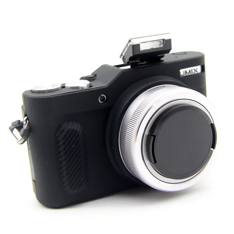 Uniqkart for Panasonic GF9 / GF10 Digital Camera Flexible Silicone Protective Case Anti-scratch Anti-drop Cover - Black