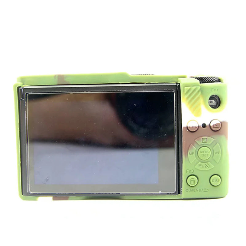 Uniqkart for Panasonic LX10 Soft Silicone Protective Case Digital Camera Anti-scratch Anti-drop Cover - Camouflage