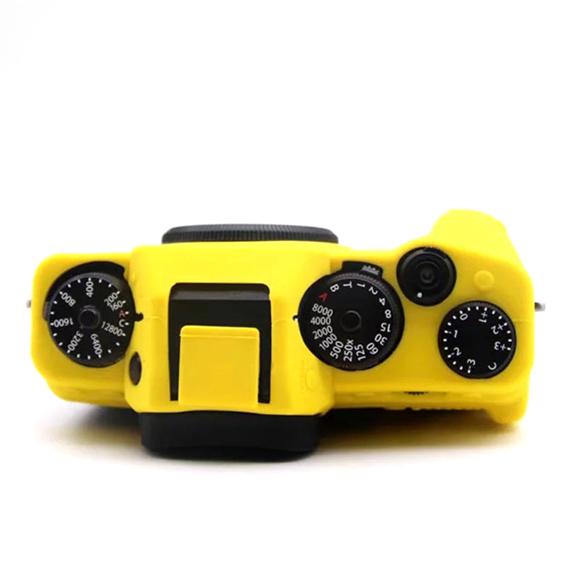 Uniqkart for Fujifilm X-T4 Soft Silicone Anti-drop Case Anti-scratch Digital Camera Protective Cover - Yellow