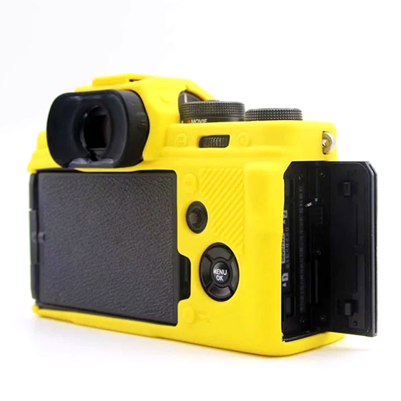 Uniqkart for Fujifilm X-T4 Soft Silicone Anti-drop Case Anti-scratch Digital Camera Protective Cover - Yellow