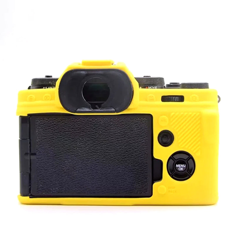 Uniqkart for Fujifilm X-T4 Soft Silicone Anti-drop Case Anti-scratch Digital Camera Protective Cover - Yellow