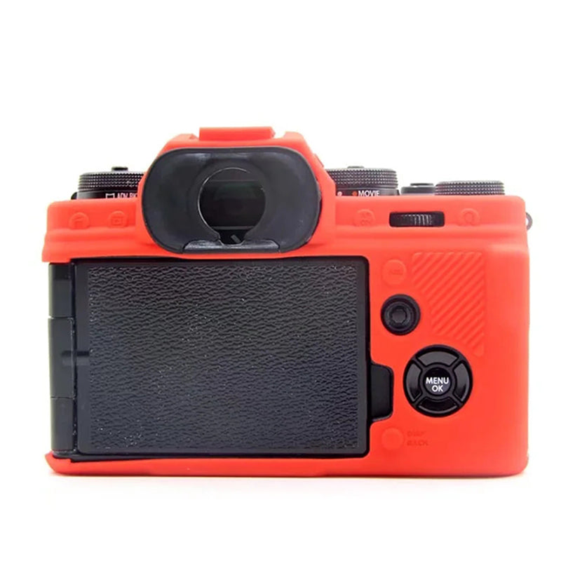 Uniqkart for Fujifilm X-T4 Soft Silicone Anti-drop Case Anti-scratch Digital Camera Protective Cover - Red