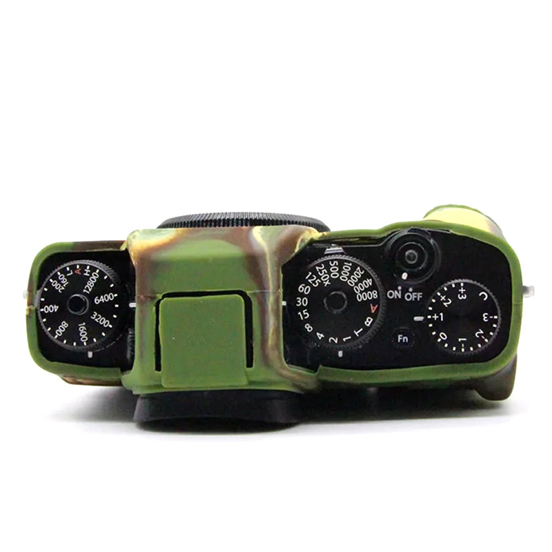 Uniqkart for Fujifilm X-T3 Soft Silicone Protective Case Anti-scratch Digital Camera Body Cover - Camouflage