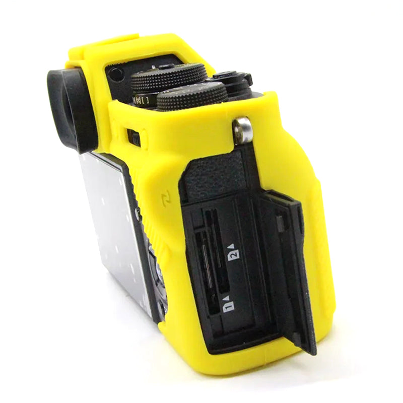Uniqkart for Fujifilm X-T3 Soft Silicone Protective Case Anti-scratch Digital Camera Body Cover - Yellow