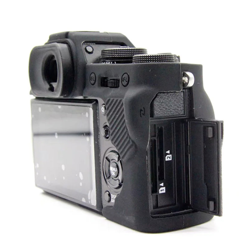 Uniqkart for Fujifilm X-T3 Soft Silicone Protective Case Anti-scratch Digital Camera Body Cover - Black