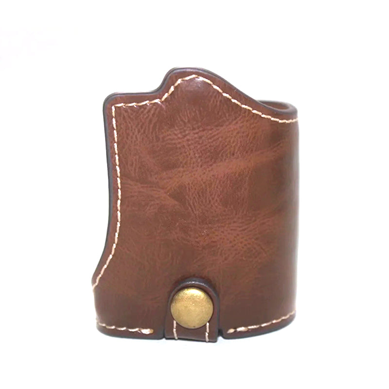 Uniqkart for Sony ZV-E10 Camera Bottom Case Anti-scratch PU Leather Half Protective Cover with Battery Opening Design - Coffee