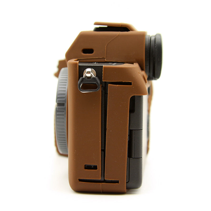 Uniqkart for Sony A7S III / ILCE-7SM3 / A1 Camera Anti-drop Silicone Case Soft Protective Cover - Coffee