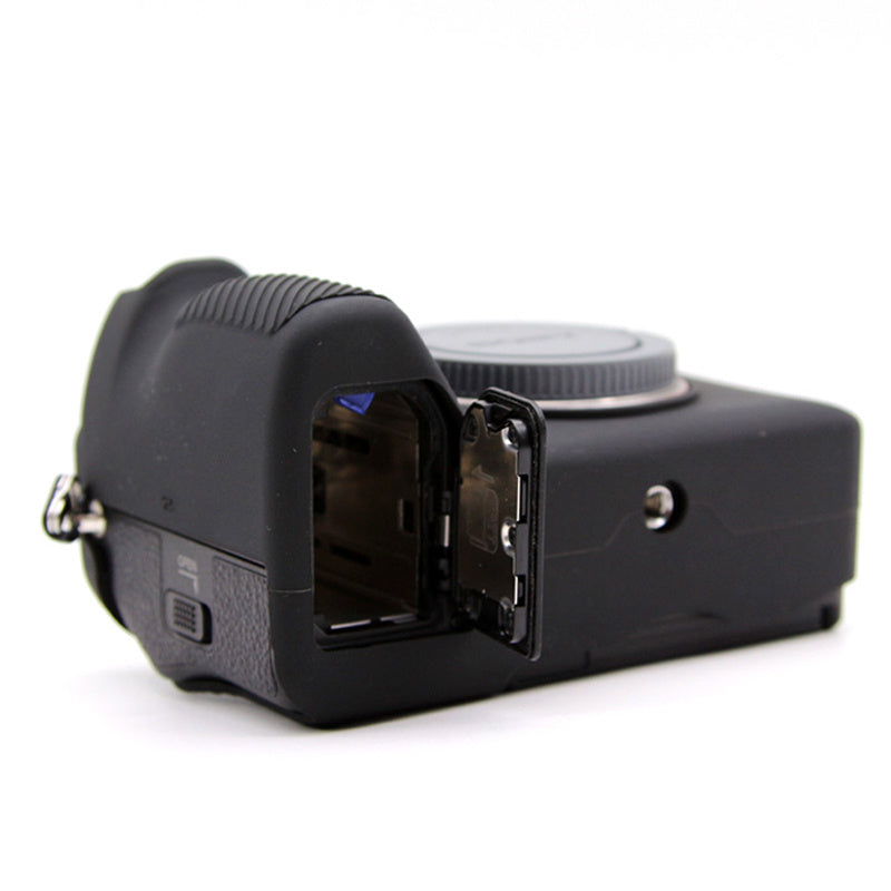 Uniqkart for Sony A7S III / ILCE-7SM3 / A1 Camera Anti-drop Silicone Case Soft Protective Cover - Black