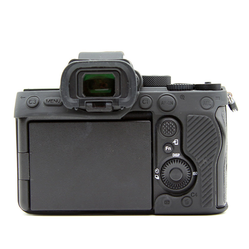 Uniqkart for Sony A7S III / ILCE-7SM3 / A1 Camera Anti-drop Silicone Case Soft Protective Cover - Black