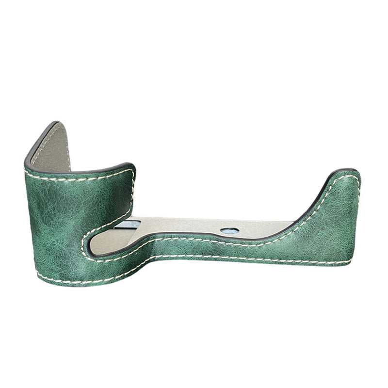 Uniqkart for Fujifilm X-S10 Retro PU Leather Camera Bottom Case Half Body Protective Cover with Battery Opening - Green