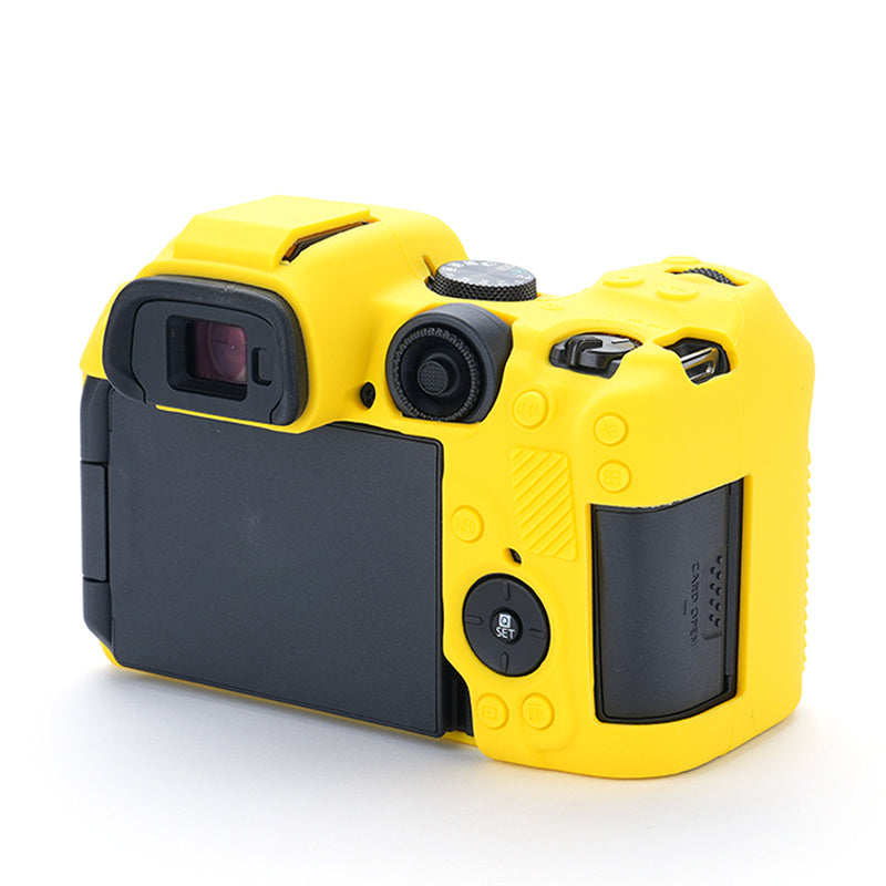 Flexible Silicone Protective Case for Canon EOS R7 Camera, Anti-scratch Anti-drop Cover - Yellow