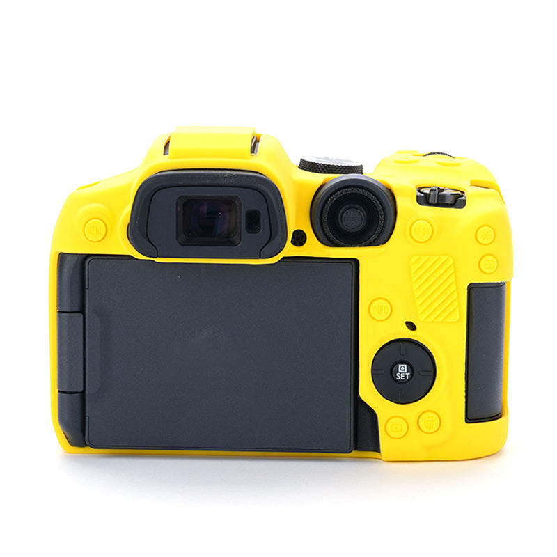 Flexible Silicone Protective Case for Canon EOS R7 Camera, Anti-scratch Anti-drop Cover - Yellow