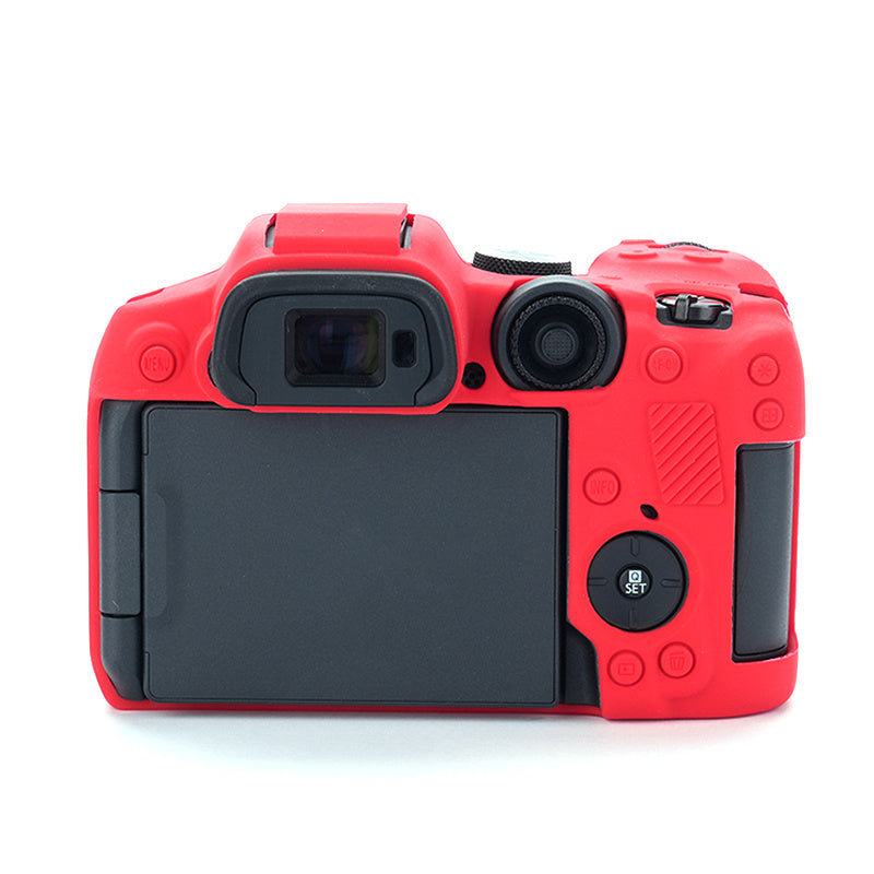 Flexible Silicone Protective Case for Canon EOS R7 Camera, Anti-scratch Anti-drop Cover - Red