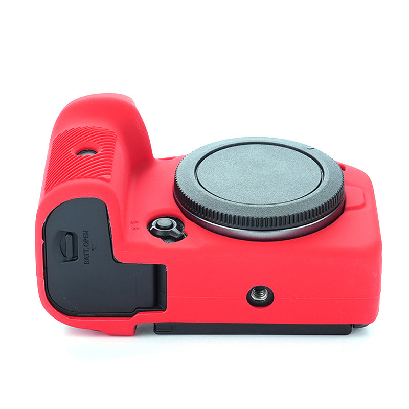 Flexible Silicone Protective Case for Canon EOS R7 Camera, Anti-scratch Anti-drop Cover - Red