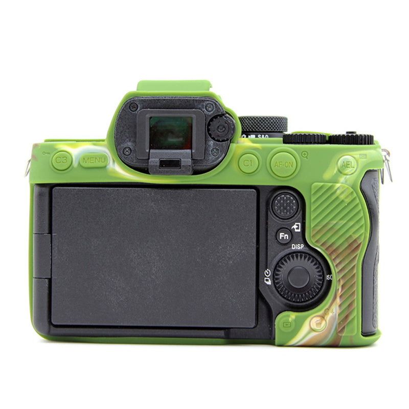Silicone Case for Sony A7IV / A74 / A7M4 Digital Camera, Dust-proof Anti-scratch Protective Camera Cover - Camouflage