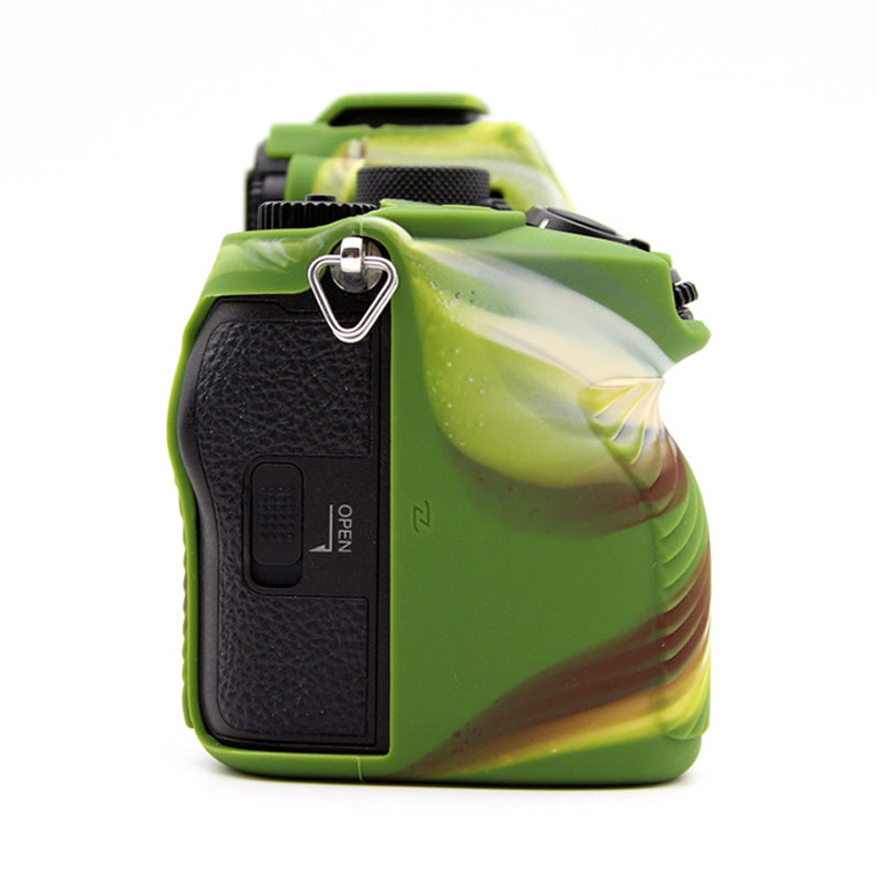 Silicone Case for Sony A7IV / A74 / A7M4 Digital Camera, Dust-proof Anti-scratch Protective Camera Cover - Camouflage