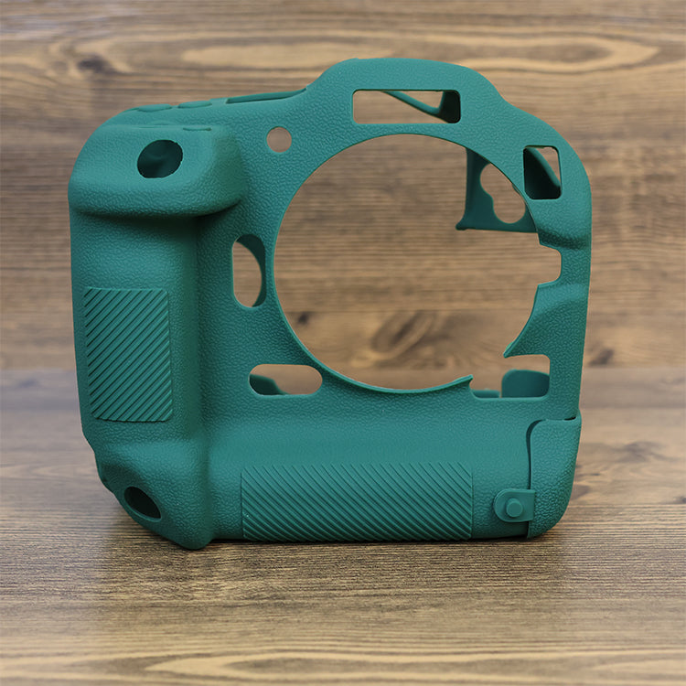 Drop Protection Flexible Silicone Protective Case for Canon EOS R3 Camera, Anti-scratch Anti-drop Cover - Army Green