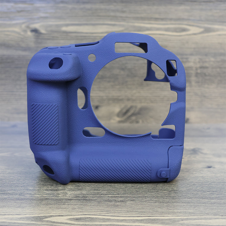 Drop Protection Flexible Silicone Protective Case for Canon EOS R3 Camera, Anti-scratch Anti-drop Cover - Blue