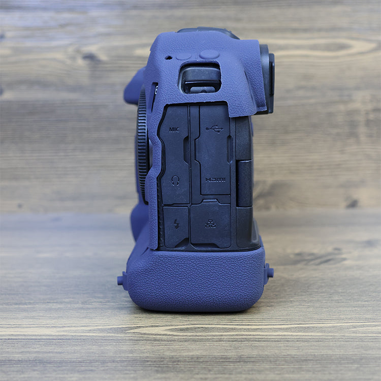 Drop Protection Flexible Silicone Protective Case for Canon EOS R3 Camera, Anti-scratch Anti-drop Cover - Blue