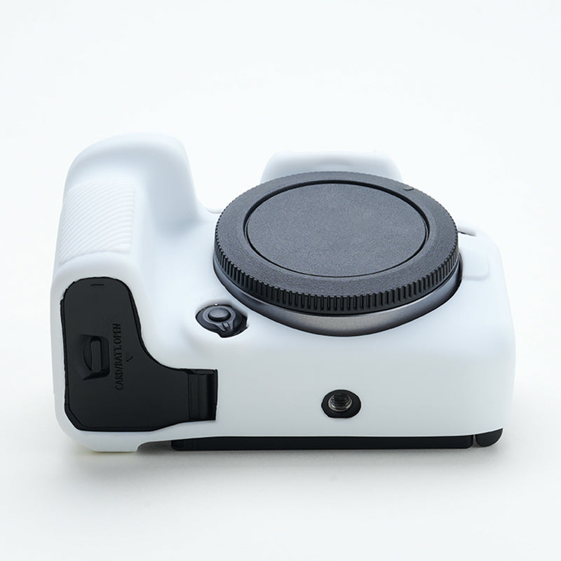 Soft Silicone Skin Case for Canon EOS R10 Camera, Anti-scratch Dust-proof Protective Cover - White